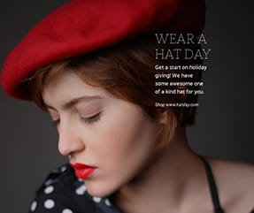 Wear a Hat Day Facebook Post Template