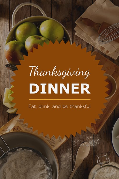 Thanksgiving Dinner Blog Graphic Large Template