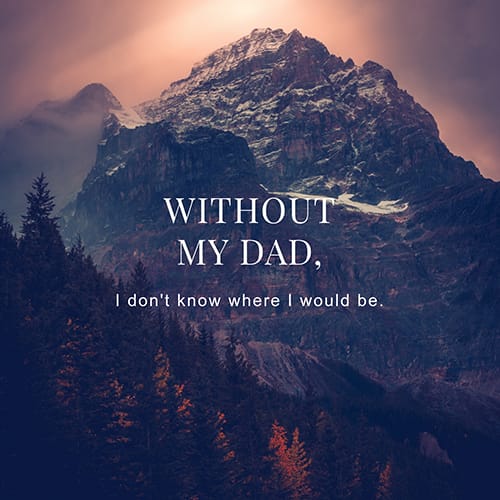 Without my Dad Template