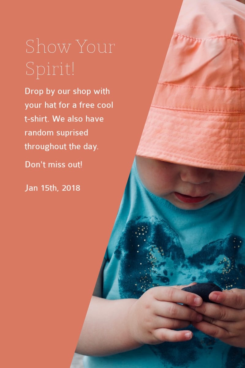 Show Your Spirit Blog Graphic Large Template