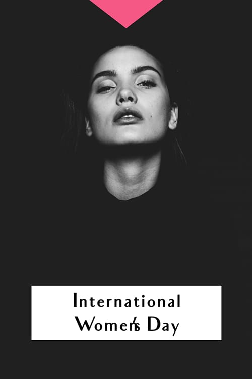 International Women's Day W Blog Graphic Large Template