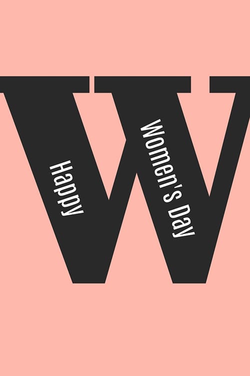 W Happy Women's Day Blog Graphic Large Template