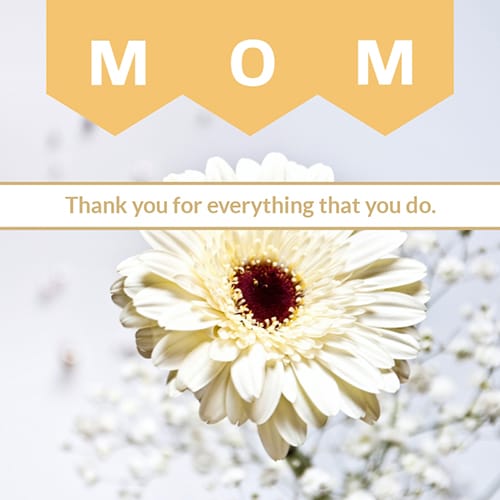 Thank You for Everything Mom Blog Graphic Medium Template