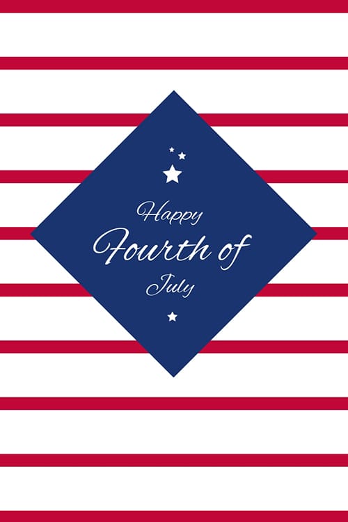 Happy Fourth of July Blog Graphic Large Template