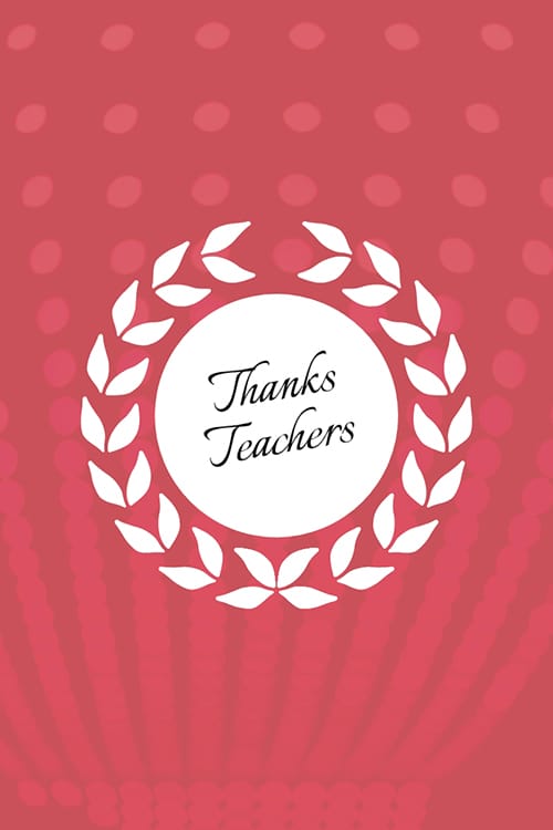 Thanks Teachers Blog Graphic Large Template