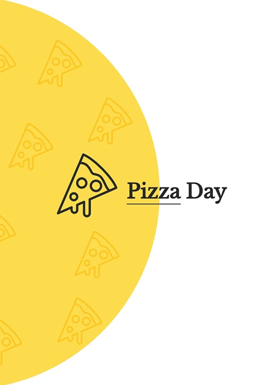 Pizza Day Blog Graphic Large Template