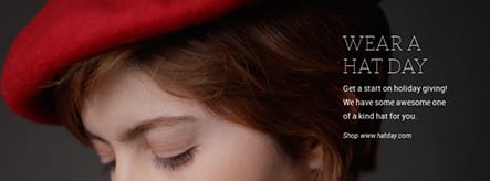 Wear a Hat Day Facebook Cover Template