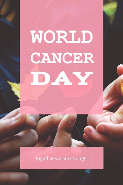 World Cancer Day Blog Graphic Large Template