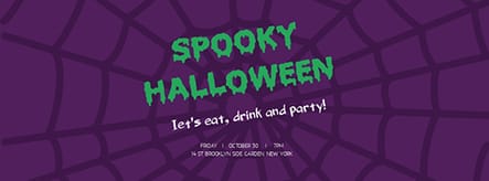 Spooky Halloween Day Facebook Cover Template
