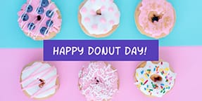 Happy Doughnut Day Twitter Post Template