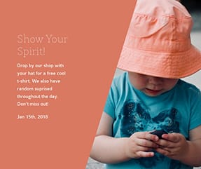 Show Your Spirit Facebook Post Template Show Your Spirit Facebook Post Template