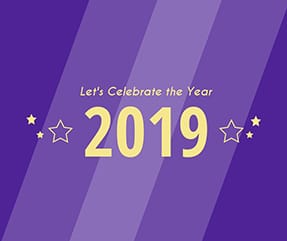 Let's Celebrate the Year 2019 Facebook Post Template