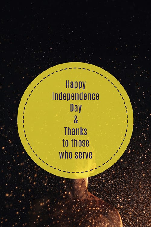 Thanks to Those Who Serve Blog Graphic Large Template