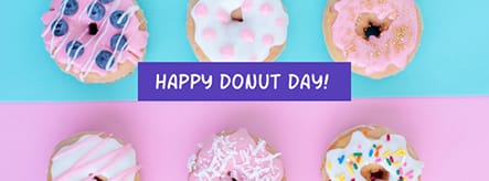 Happy Doughnut Day Facebook Cover Template