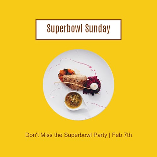 Don't Miss the Superbowl Party Template