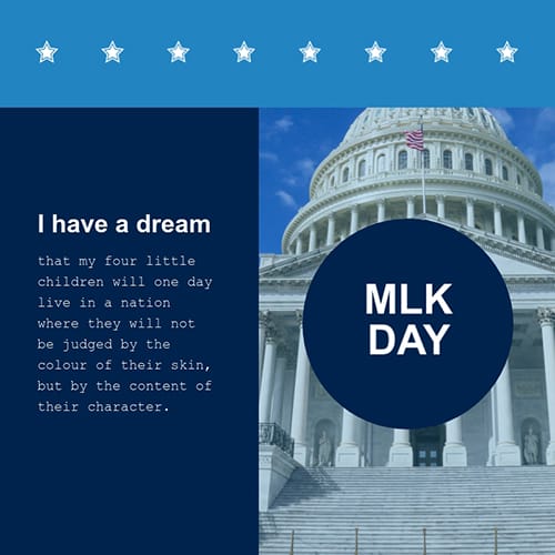 I have a dream speech Blog Graphic Medium Template