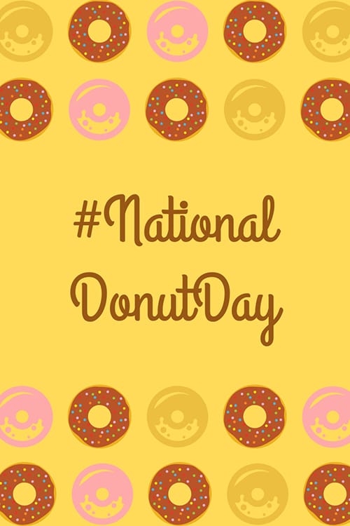 National Donut Day Blog Graphic Large Template