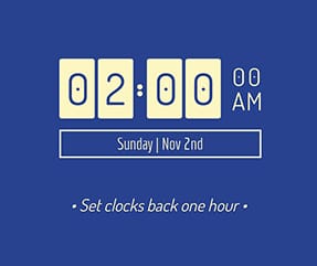 Set Clocks Back Facebook Post Template