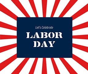 Let's Celebrate Labor Day Facebook Post Template