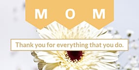 Thank You for Everything Mom Twitter Post Template