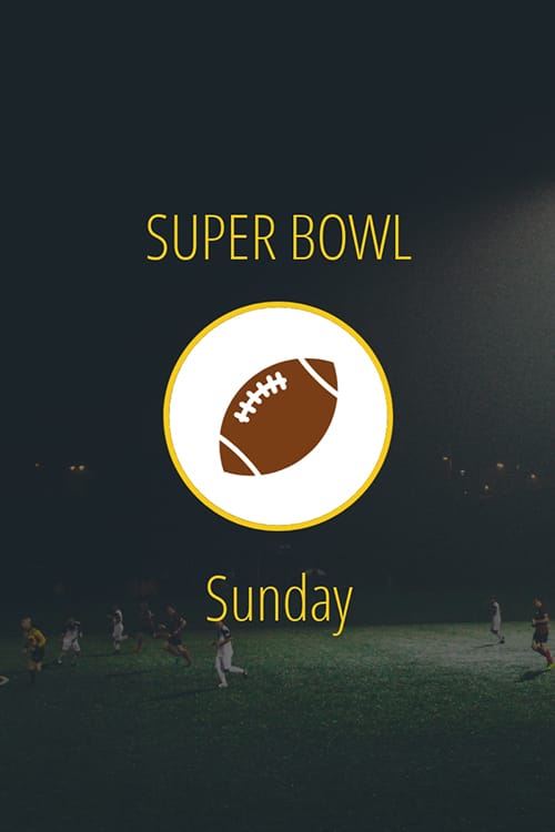 Super Bowl Sunday Blog Graphic Large Template