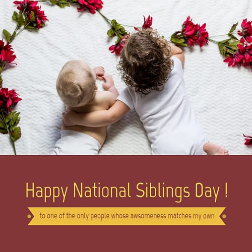 National Siblings Day Blog Graphic Medium Template National Siblings Day Blog Graphic Medium Template