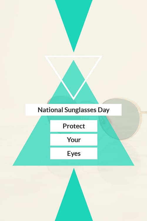 National Sunglasses Day Blog Graphic Large Template