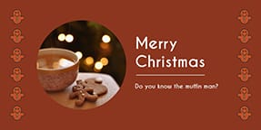 Gingerbread Man Twitter Post Template