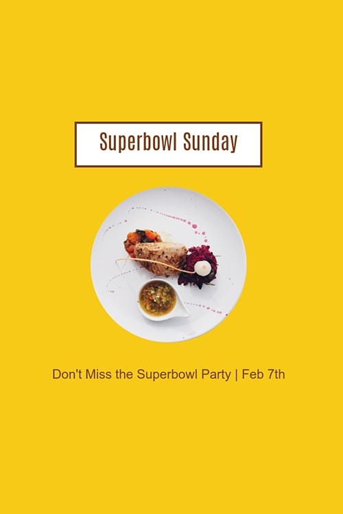 Don't Miss the Superbowl Party Blog Graphic Large Template