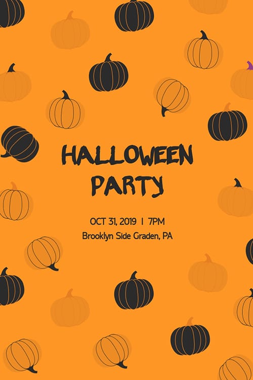 Halloween Party Blog Graphic Large Template