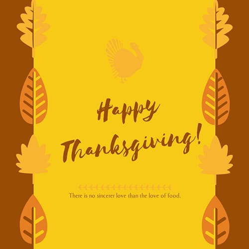Happy Thanksgiving Blog Graphic Medium Template