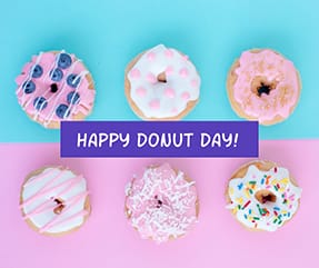 Happy Doughnut Day Facebook Post Template