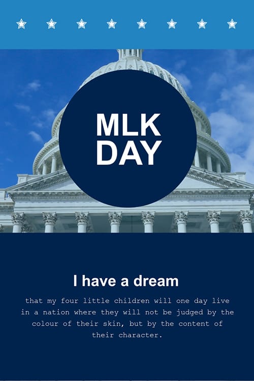 I have a dream speech Blog Graphic Large Template