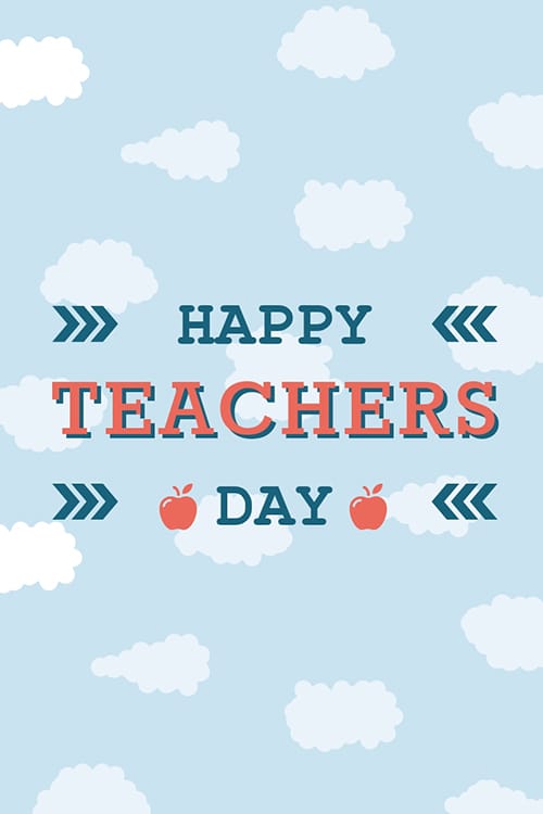 Happy Teachers Day Blog Graphic Large Template
