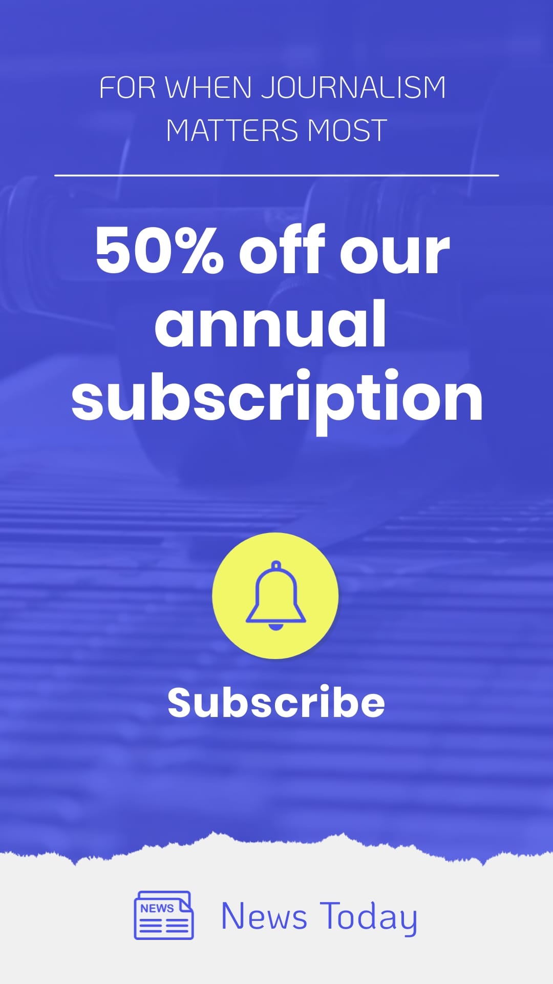 News Website Bite-Sized Ad Vertical Template