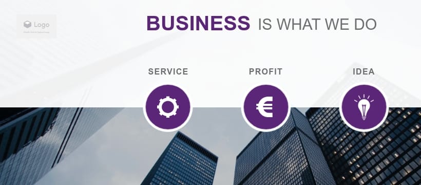 Business is What We Do Facebook Page Template