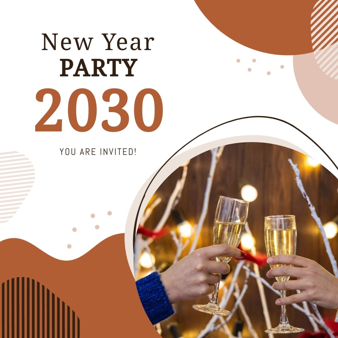 2030 Party Instagram Post Template
