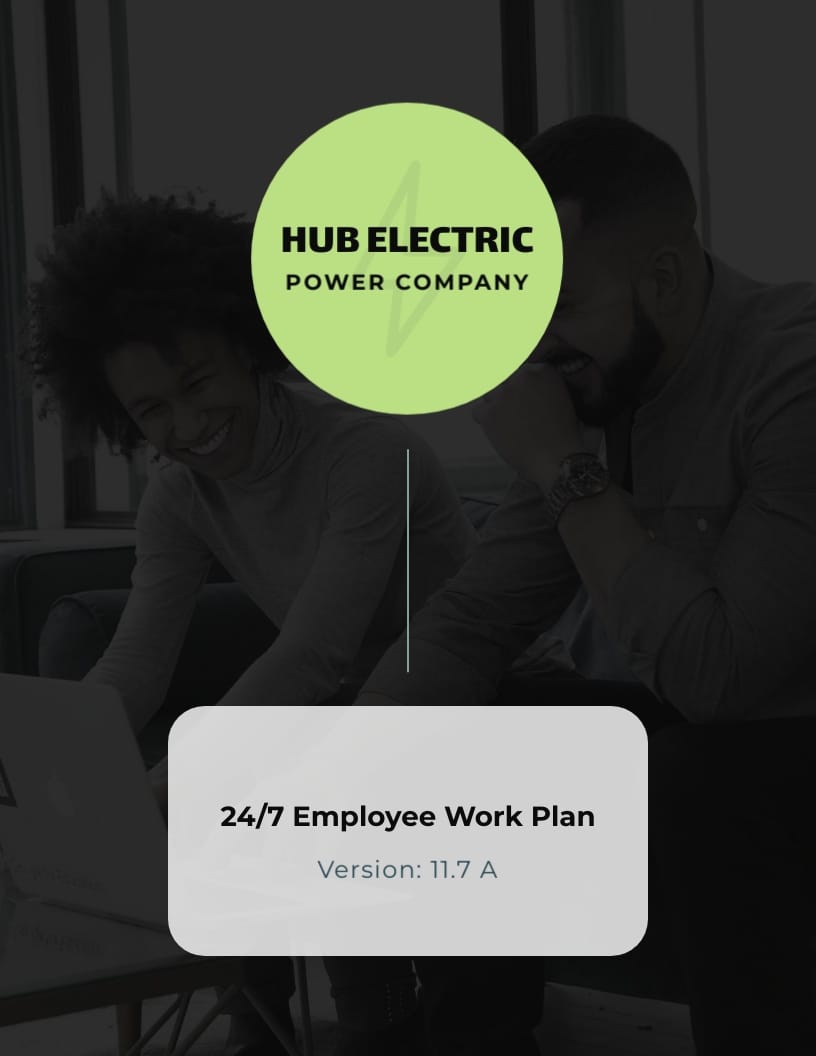 24 7 Employee Schedule Plan Template