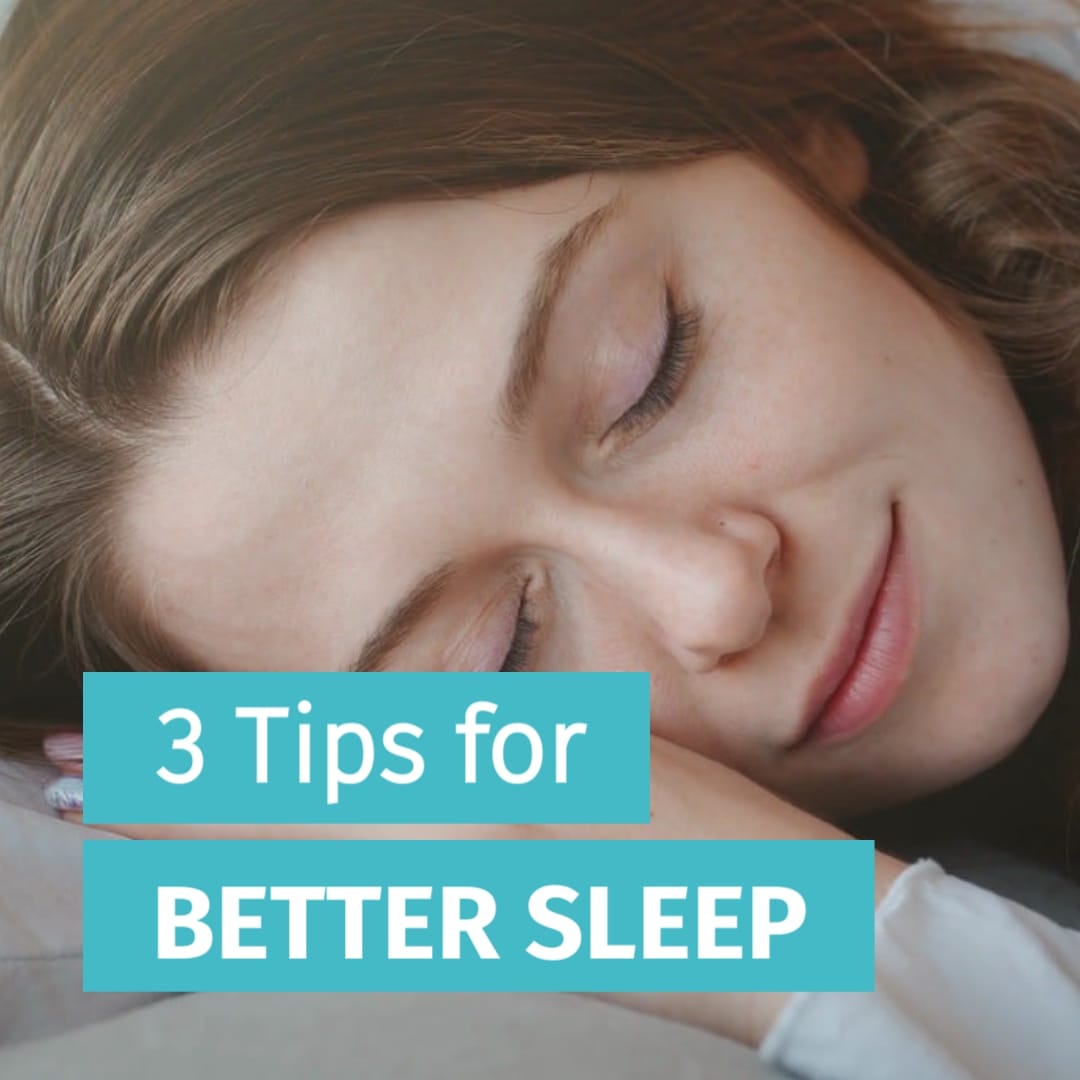 3 Tips for Better Sleep Listicle Square Template