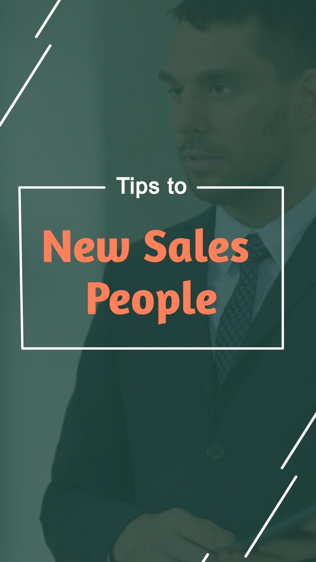 3 Tips for New Sales People Listicle Vertical Template