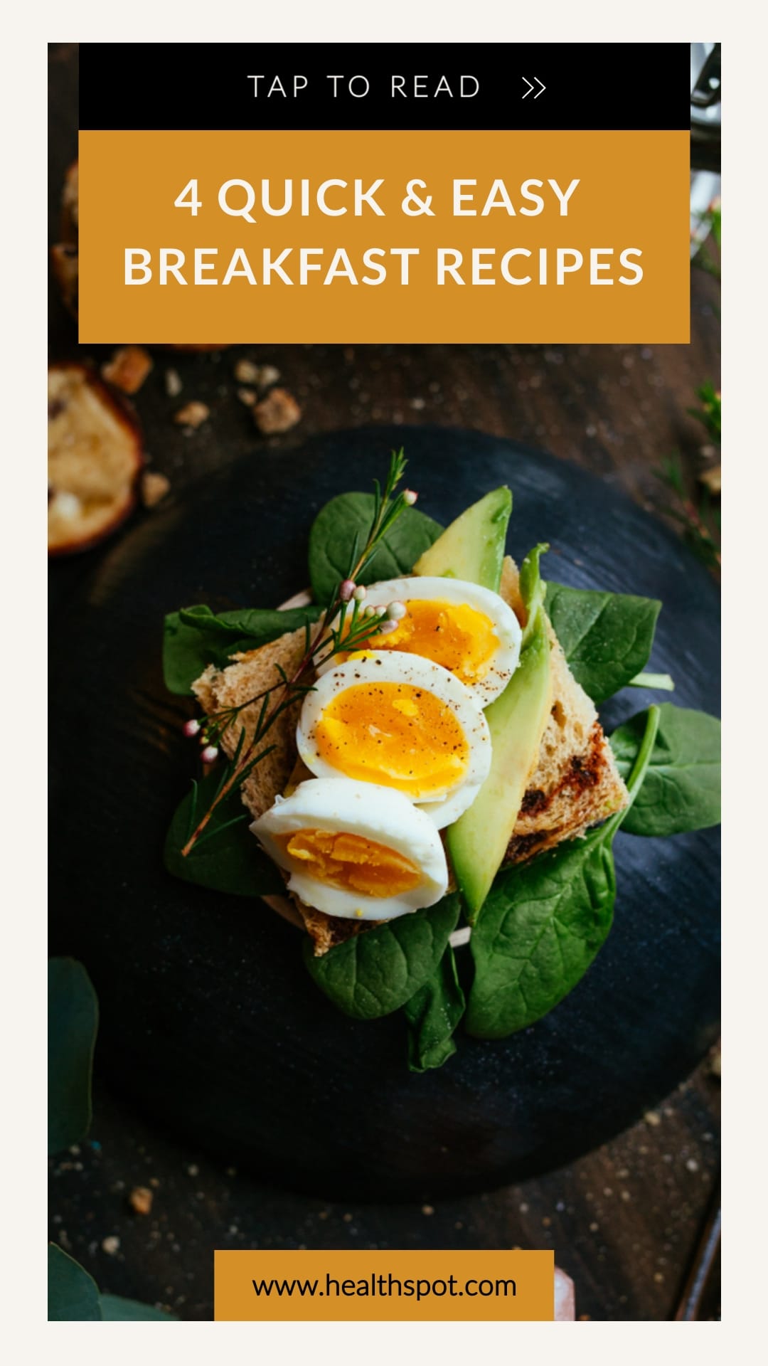 4 Healthy Recipes Instagram Stories Template