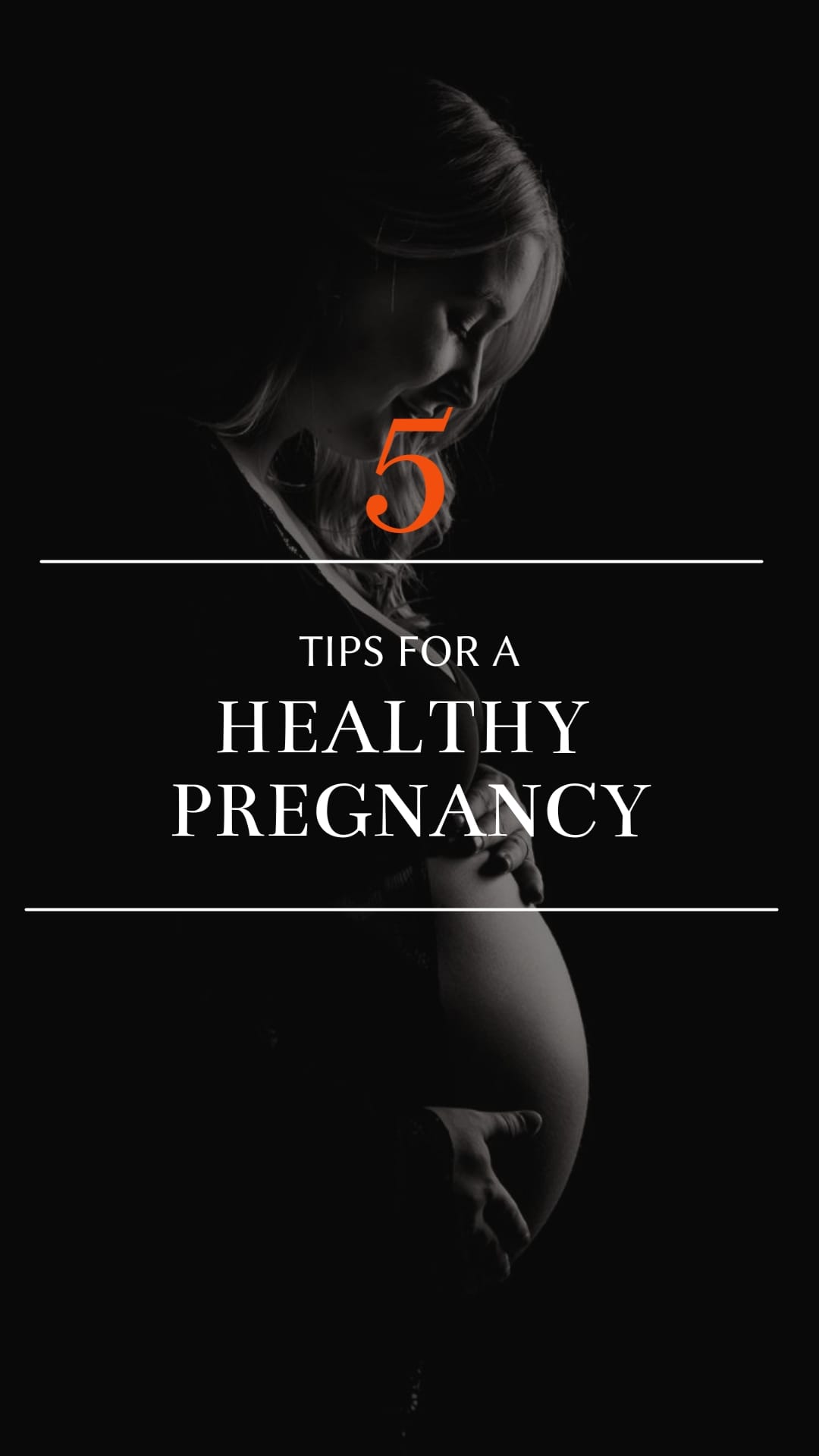 5 Tips for a Healthy Pregnancy Listicle Vertical Template