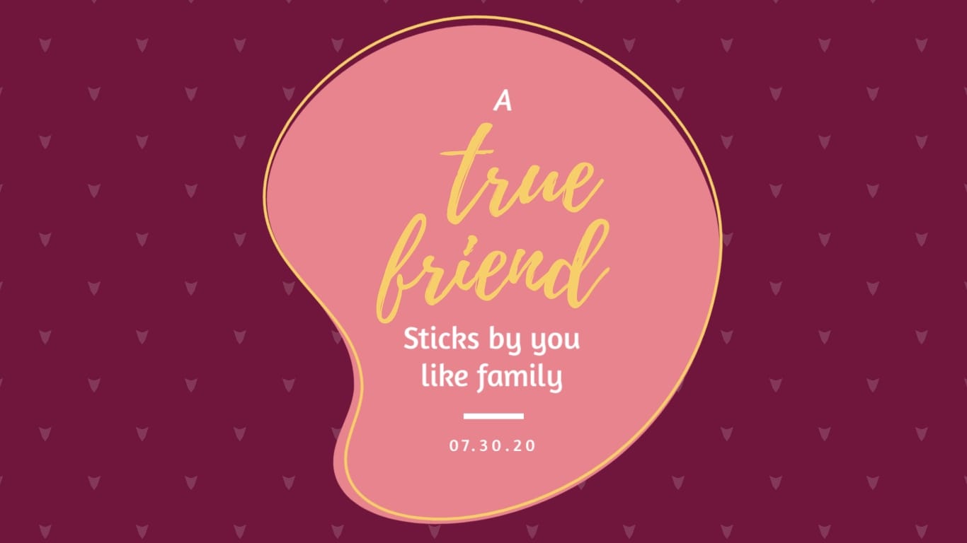 A True Friend Animated Wide Template
