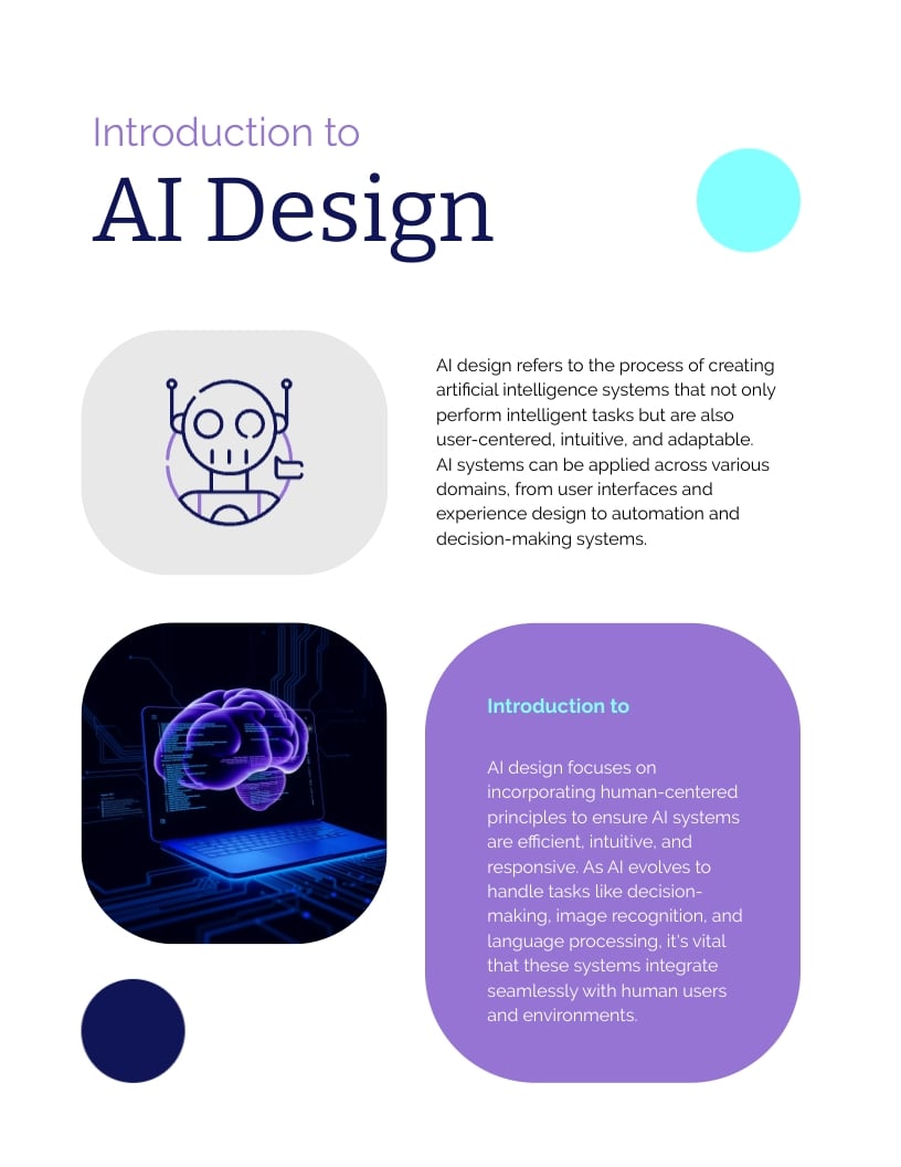 AI Design Ebook Template - Slide 3 AI Design Ebook Template - Slide 3