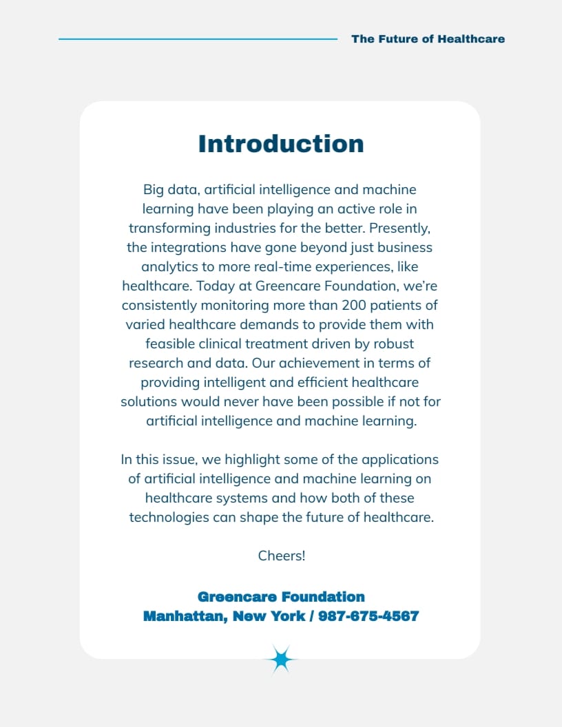 AI & Machine Learning in Healthcare Ebook Template - Slide 3 AI & Machine Learning in Healthcare Ebook Template - Slide 3