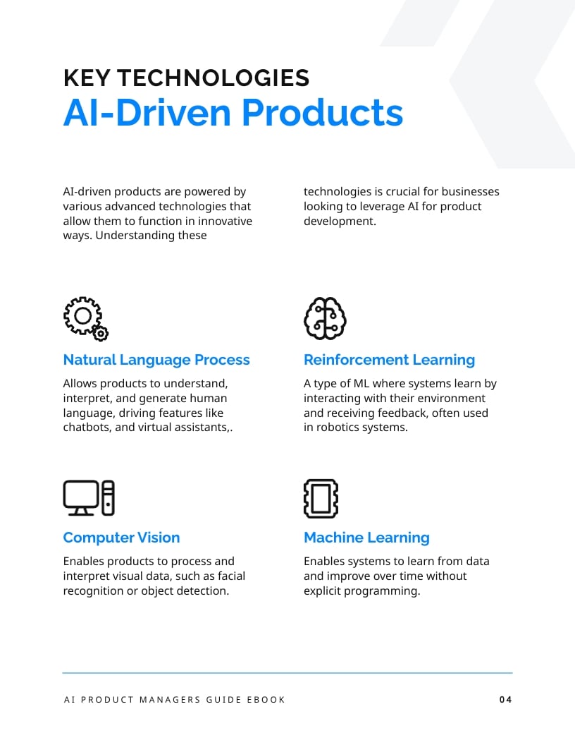 AI Product Managers Guide Ebook Template - Slide 4 AI Product Managers Guide Ebook Template - Slide 4
