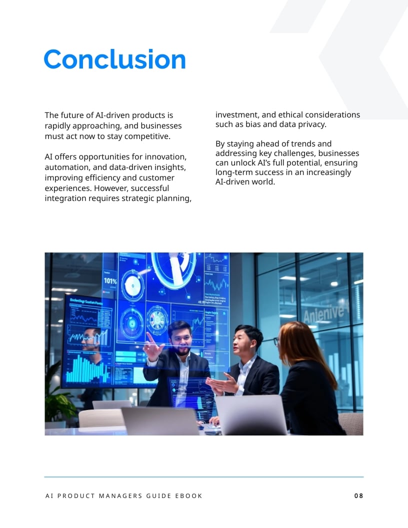 AI Product Managers Guide Ebook Template - Slide 8 AI Product Managers Guide Ebook Template - Slide 8