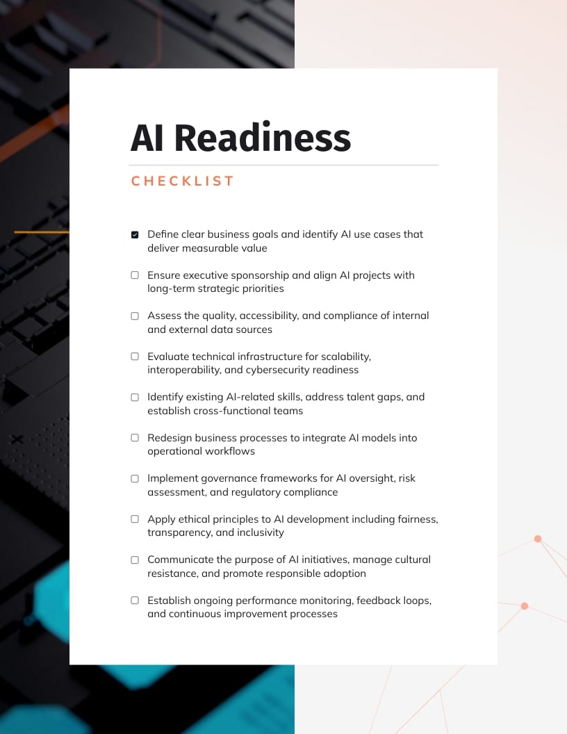 AI Readiness Checklist Template