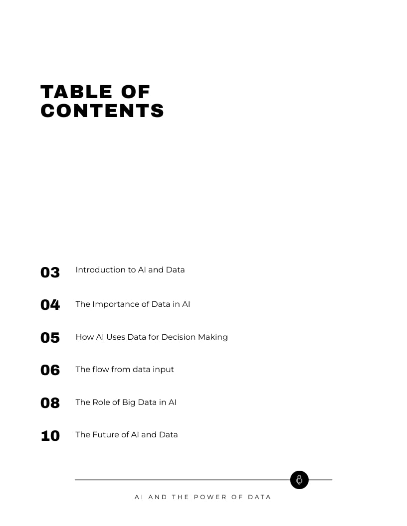 AI and the Power of Data Ebook Template - Slide 2 AI and the Power of Data Ebook Template - Slide 2