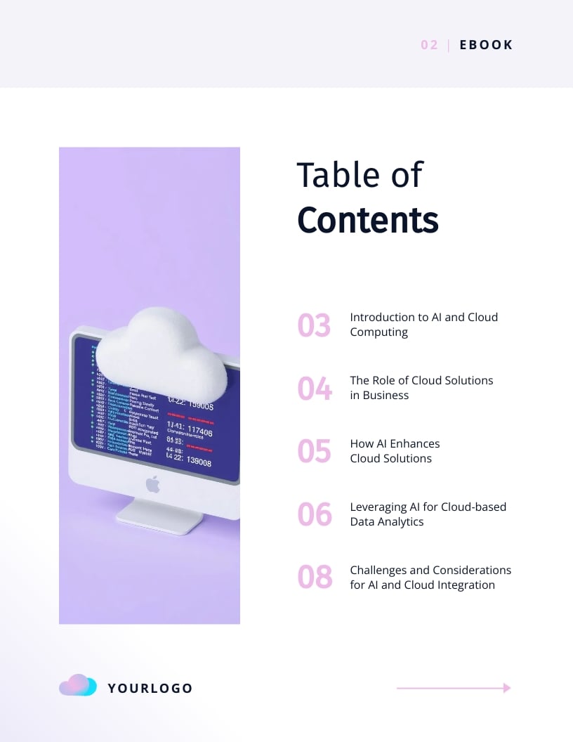 AI for Cloud Solutions Ebook Template - Slide 2 AI for Cloud Solutions Ebook Template - Slide 2